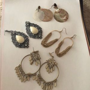 3 PRs earrings-BUNDLED!  All for $8 or $4 each